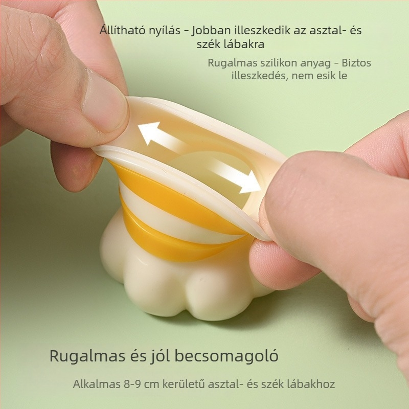 Univerzális széklábvédő burkolatok, kopásálló szilikon vastagított párnák, csúszásmentes és halk burkolatok asztalok és székek lábaira