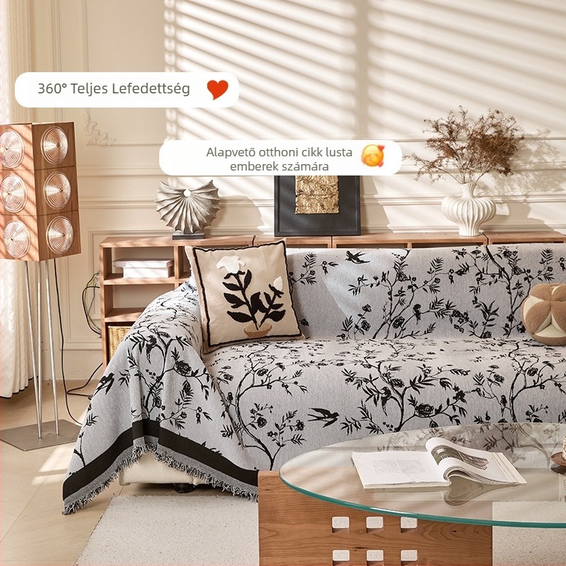 Chenille kanapévédő – francia vintage stílus, kiváló minőség, négy évszakos univerzális, macskakarcolás elleni védelem a szekcionált kanapéhoz.