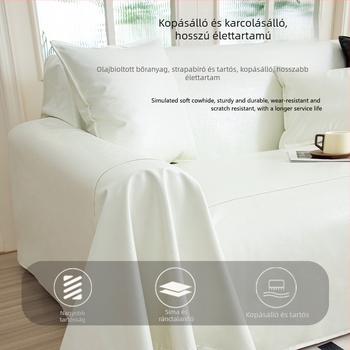 Bőr kanapévédő, egy darabos kialakítás, univerzális illeszkedés, egyszerű modern stílus, csipke mintázat