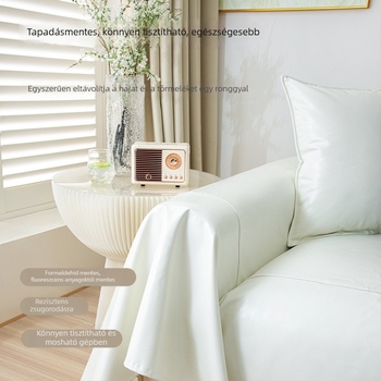 Bőr kanapévédő, egy darabos kialakítás, univerzális illeszkedés, egyszerű modern stílus, csipke mintázat