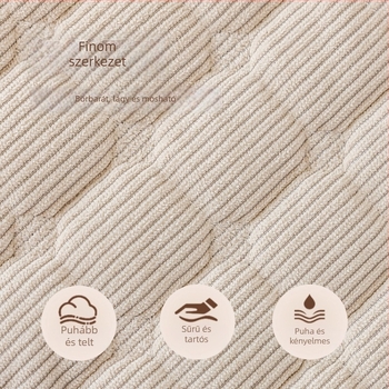 Székfedél, vastagolt steppelt dizájn, minden évszakra, téglalap alakú, rács mintázat, könnyű luxus stílus, csúszásgátló