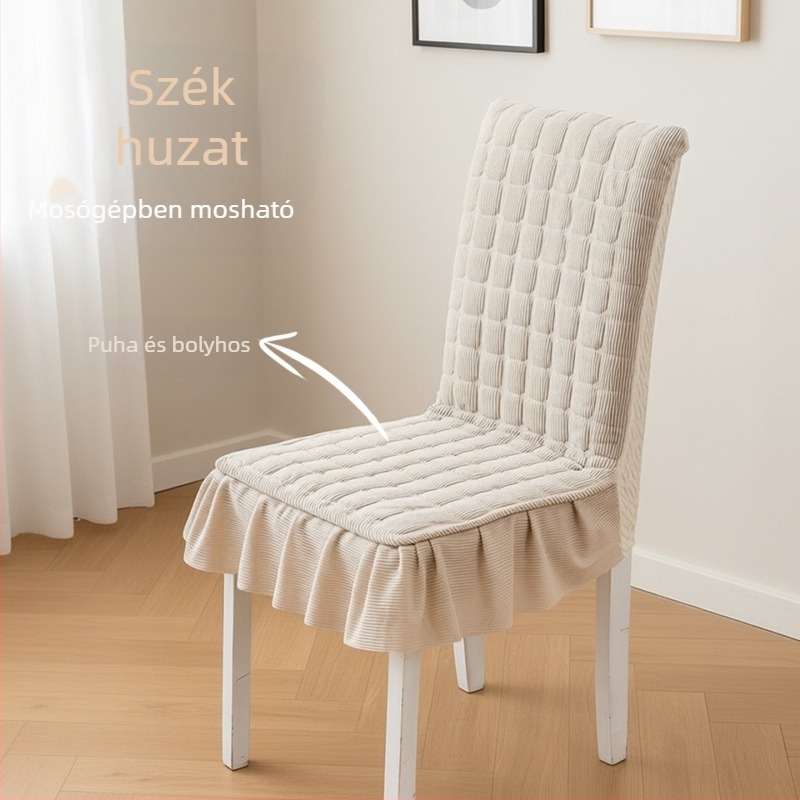 Székfedél, vastagolt steppelt dizájn, minden évszakra, téglalap alakú, rács mintázat, könnyű luxus stílus, csúszásgátló