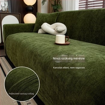 Chenille kanapéhuzat, modern stílus, általános célú, csíkos vagy egyszínű mintával