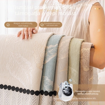 Chenille kanapé párna, univerzális négyévszakos, csúszásmentes, virágos mintázat