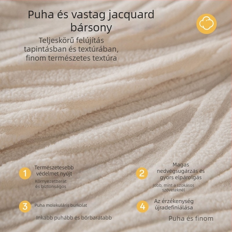 Moduláris kanapéra illő jacquard bársony kanapévédő, csúszásmentes teljes lefedés, minimalist stílus, mind a négy évszakra