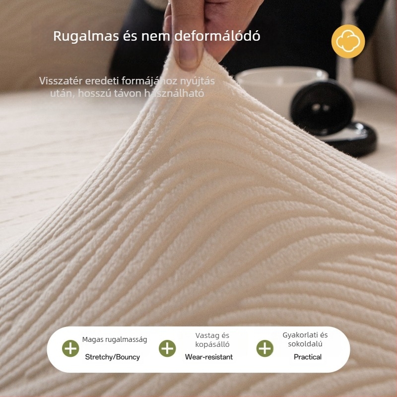 Moduláris kanapéra illő jacquard bársony kanapévédő, csúszásmentes teljes lefedés, minimalist stílus, mind a négy évszakra
