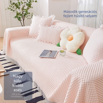 Cool Lucky poliészter kanapévédő kombinált kanapéhoz — testre szabható, minimalistás egyszínű védőhuzat