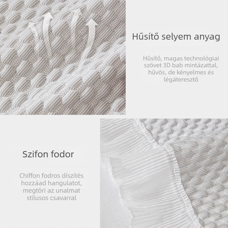 Cool Lucky poliészter kanapévédő kombinált kanapéhoz — testre szabható, minimalistás egyszínű védőhuzat