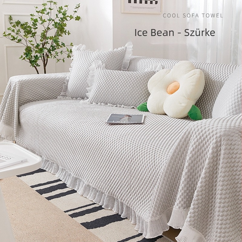 Cool Lucky poliészter kanapévédő kombinált kanapéhoz — testre szabható, minimalistás egyszínű védőhuzat