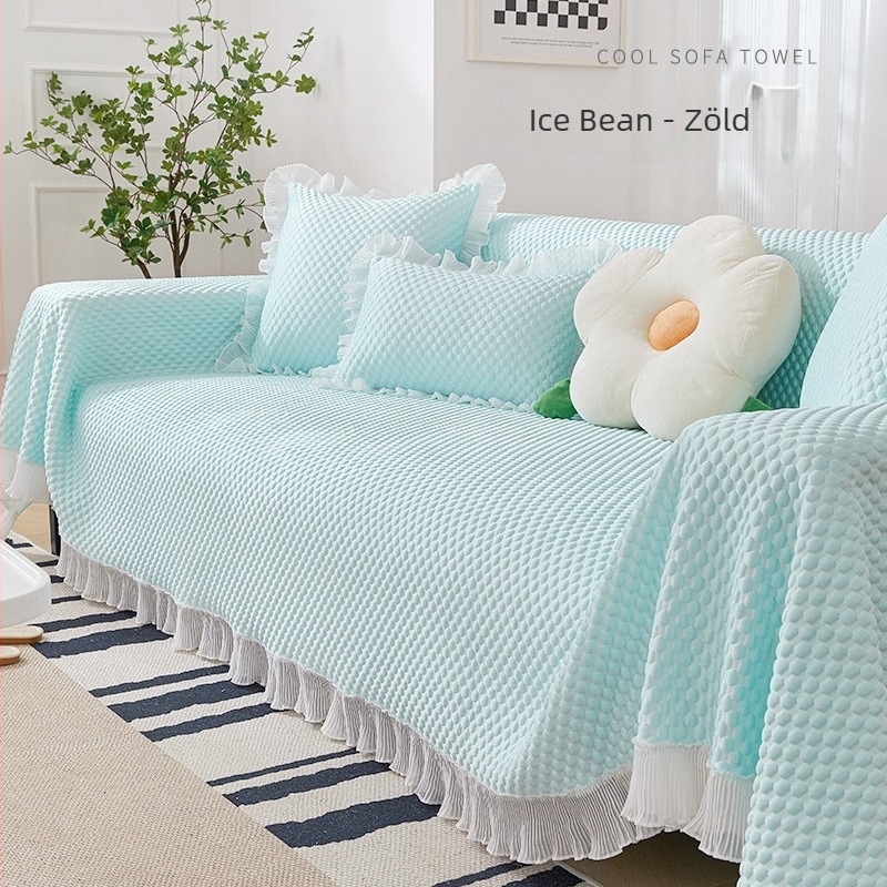 Cool Lucky poliészter kanapévédő kombinált kanapéhoz — testre szabható, minimalistás egyszínű védőhuzat