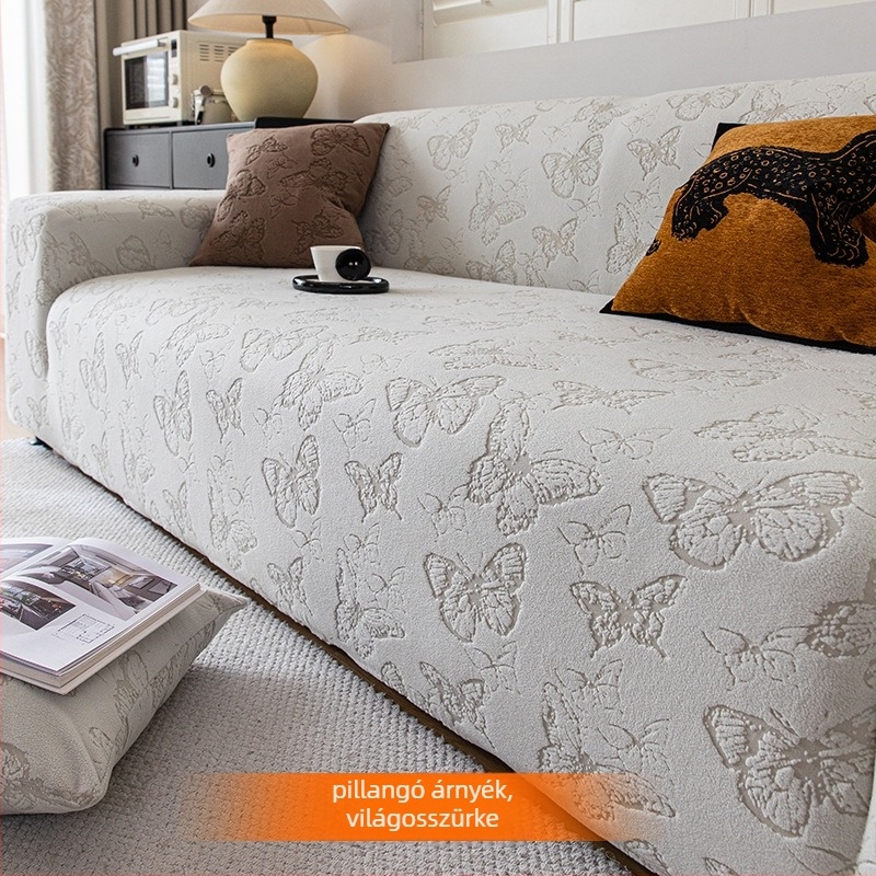 Négy évszakos univerzális rugalmas kanapévédő huzat – csúszásmentes, macskakarcolás elleni; poliészter; modern stílus; általános kanapé típus; mintázat 911890181