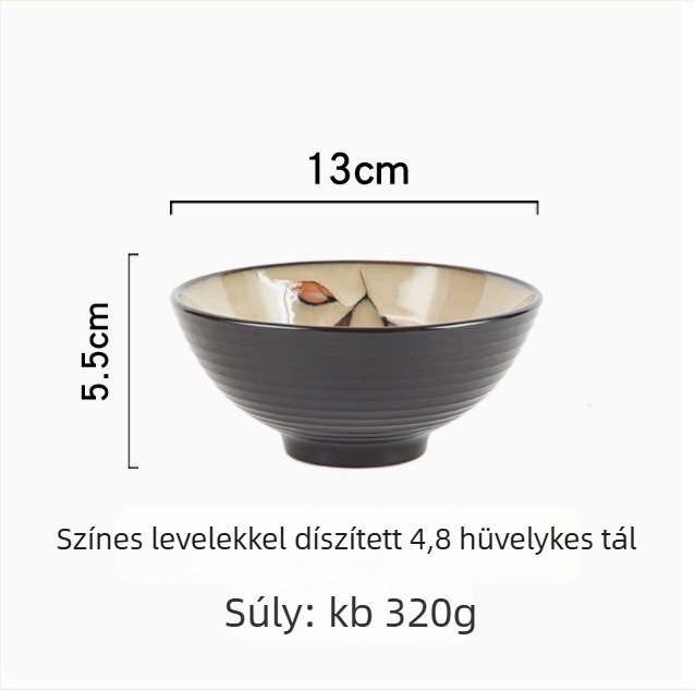 Kézzel festett kerámiatál virágos mintával, aláglazúros színnel, mikrohullámú sütőben használható