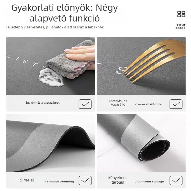 Négyszögletes asztalterítő, kopásálló és nedvszívó, kínai stílusú mintával, tájkép és növény motívumok