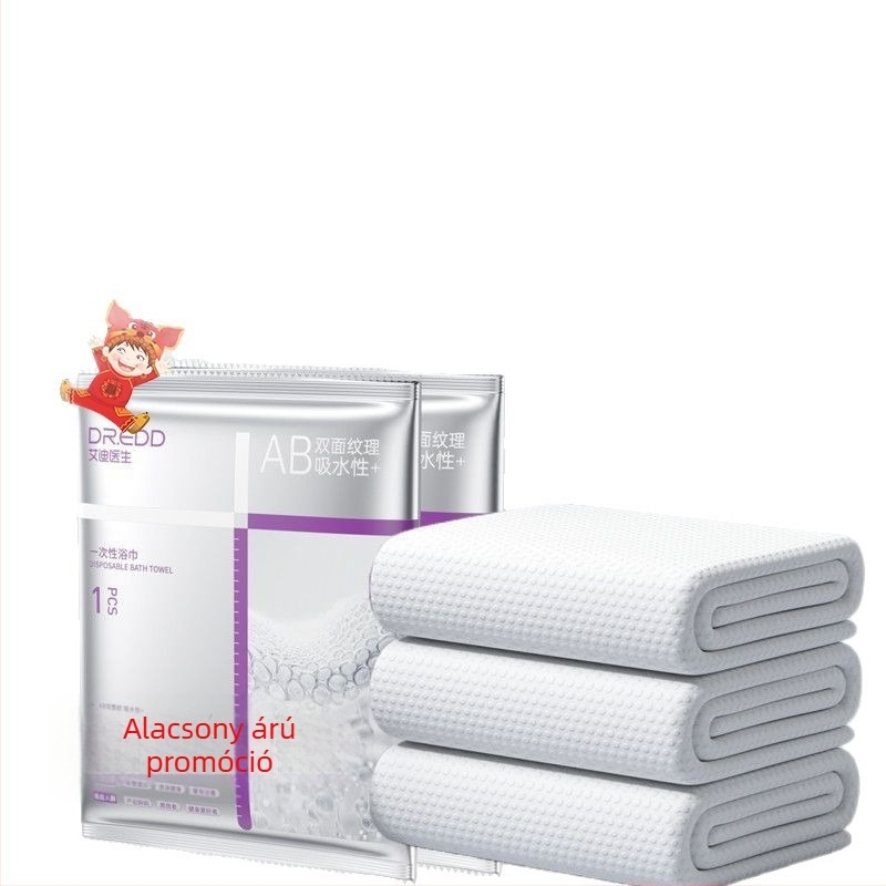 Dr. eddie egyszer használatos fürdőlepedő, növényi rostból, forró préseléses gyártással, 0–5 másodperces nedvszívás.