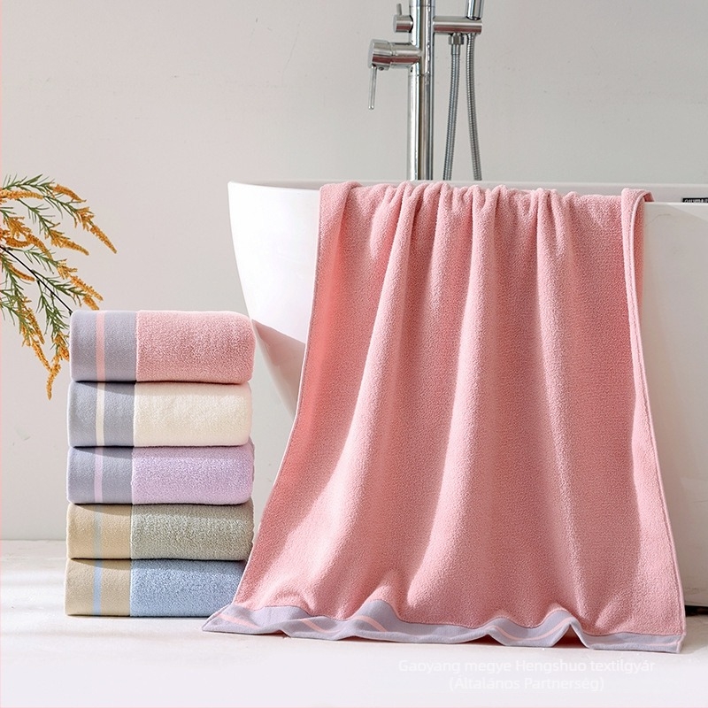 Fürdő- és strandtörölköző – 100% pamut, bőrbarát, megfelelő mamák és babák számára, 32s fonal, Jacquard és sima szövés, 300–400 g, Thousand bamboo