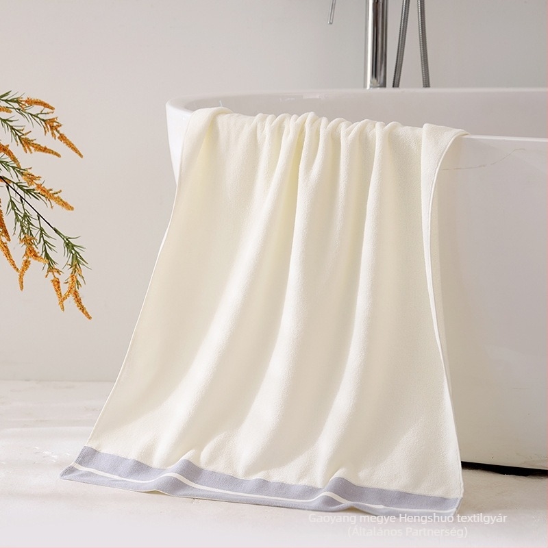 Fürdő- és strandtörölköző – 100% pamut, bőrbarát, megfelelő mamák és babák számára, 32s fonal, Jacquard és sima szövés, 300–400 g, Thousand bamboo