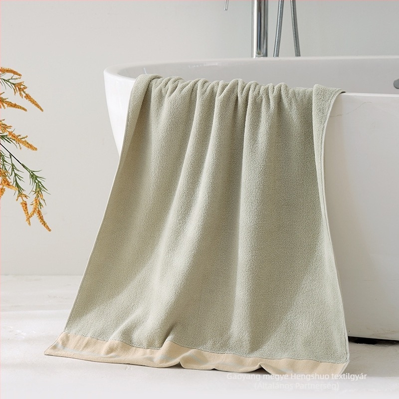 Fürdő- és strandtörölköző – 100% pamut, bőrbarát, megfelelő mamák és babák számára, 32s fonal, Jacquard és sima szövés, 300–400 g, Thousand bamboo