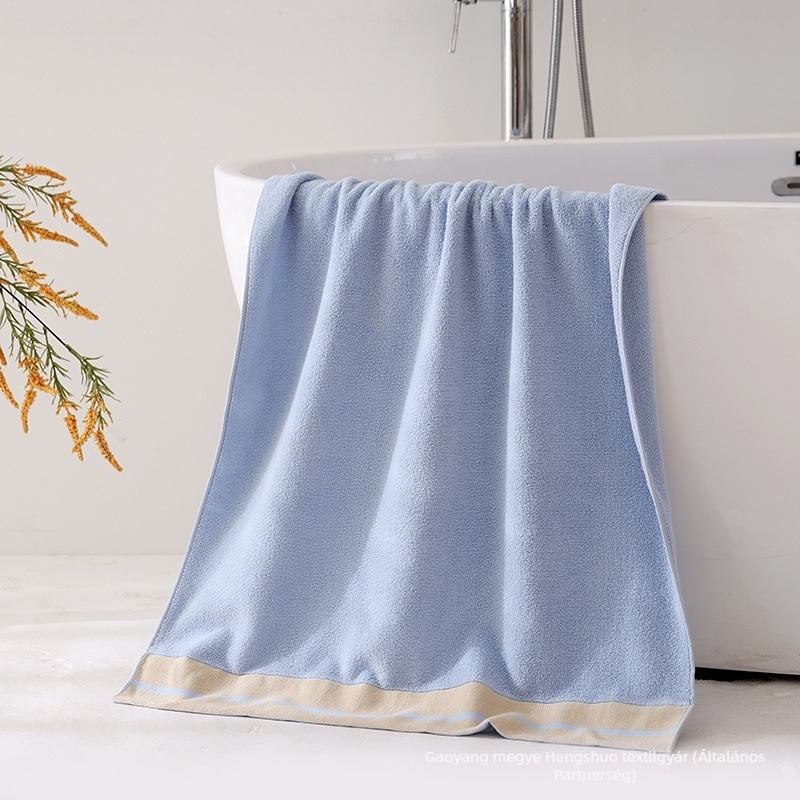 Fürdő- és strandtörölköző – 100% pamut, bőrbarát, megfelelő mamák és babák számára, 32s fonal, Jacquard és sima szövés, 300–400 g, Thousand bamboo