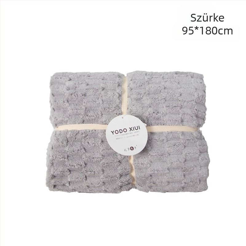 Fürdő- és strandtörölköző, szuperfin rostokból, jacquard szövésű, 120D, tömege 500 g fölött