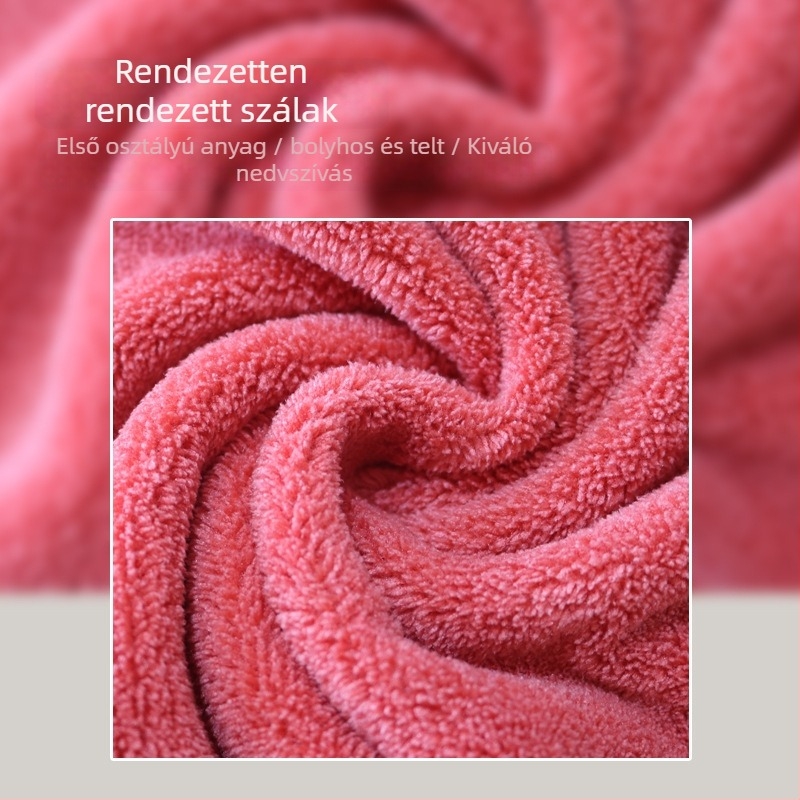 Fürdőlepedő coral fleece anyagból, súlya több mint 500 g, 150D szál, hímzett, testreszabás elérhető
