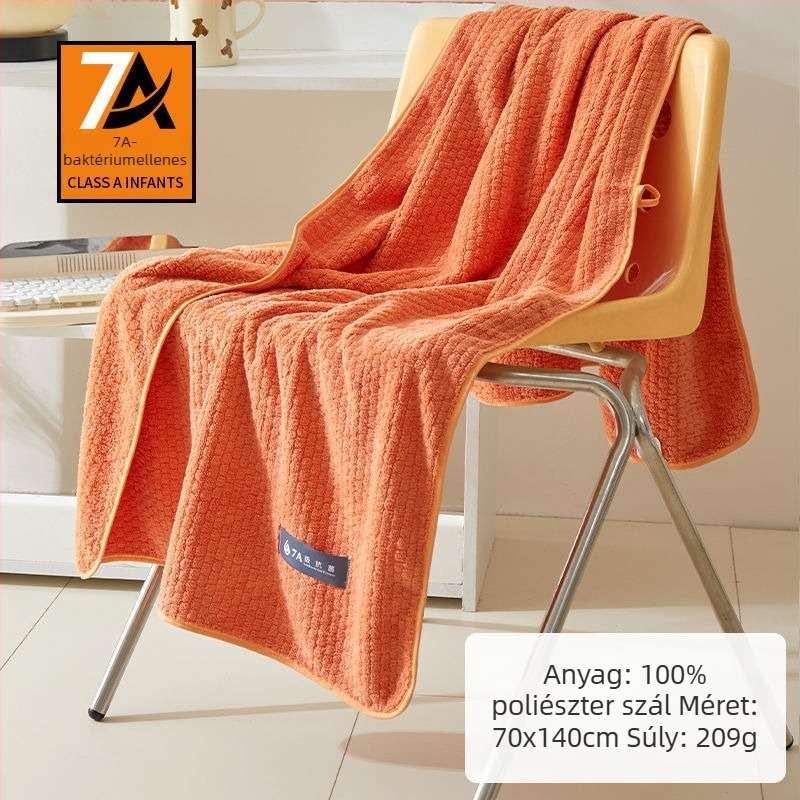 Korall Velvet fürdőtörölköző nőknek – puha, nedvszívó, gyorsan száradó; poliészter 150D Jacquard, kevesebb mint 100 g