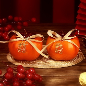 Kerámiás Persimmon Ruyi tartó esküvői dekorációhoz és édesség-doboz