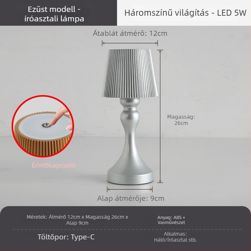 Asztali lámpa Liyan HJA45, fémtest, modern minimalizmus stílus, feszültség ≤36V