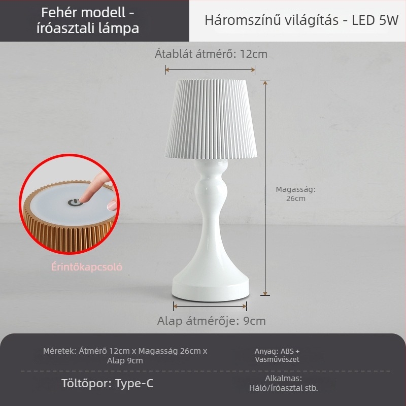 Asztali lámpa Liyan HJA45, fémtest, modern minimalizmus stílus, feszültség ≤36V