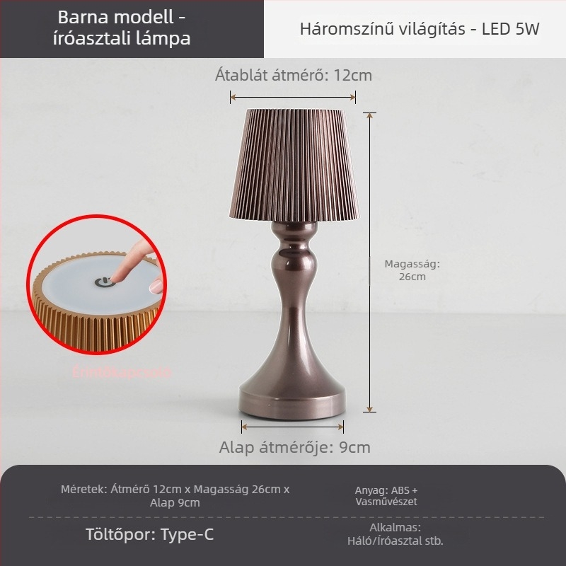 Asztali lámpa Liyan HJA45, fémtest, modern minimalizmus stílus, feszültség ≤36V
