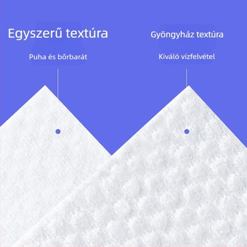 Egyszer használatos arc törölköző kozmetikai szalonoknak, növényi rostból, sík szövés