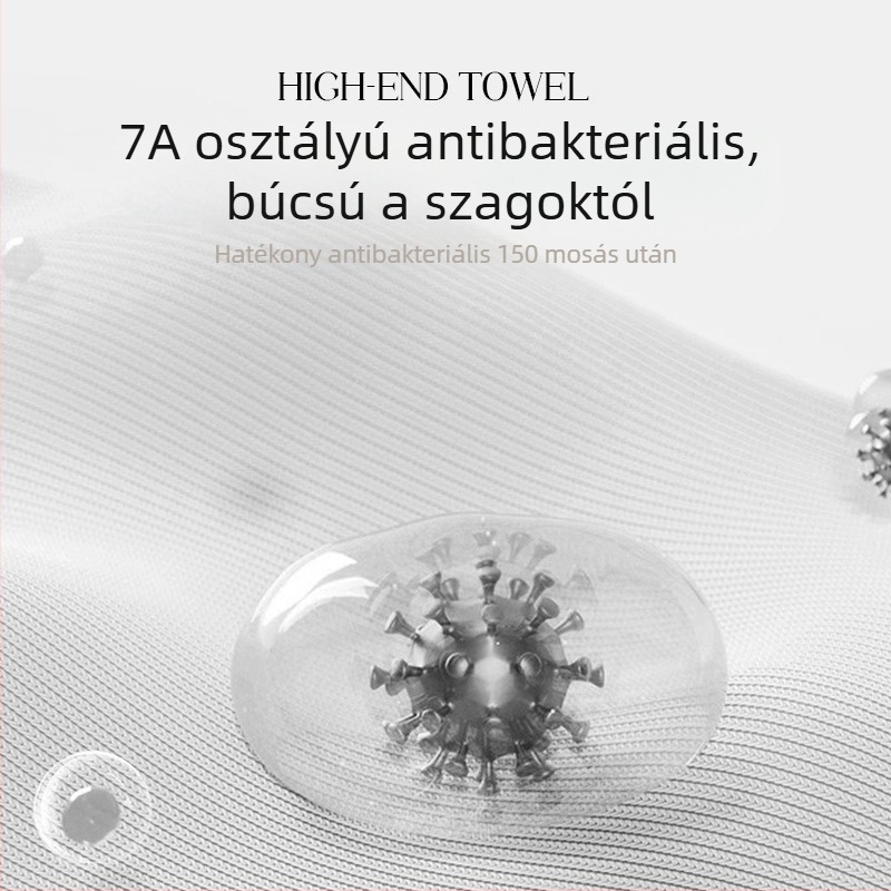 Pu Xi 7A antibakteriális hosszú szálú pamut négyszögletes arc törölköző, puha és nedvszívó, otthoni használatra és gyerekeknek