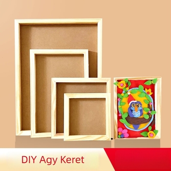 Mingbojia márkájú fenyőkeretű képkeret, téglalap alakú, rajzfilmszerű dizájn