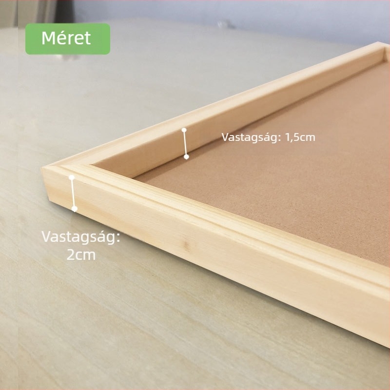 Mingbojia márkájú fenyőkeretű képkeret, téglalap alakú, rajzfilmszerű dizájn