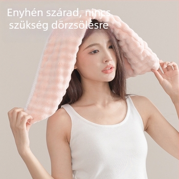 Koral bársony hajszárítós sapka, varrt, 80–99 g