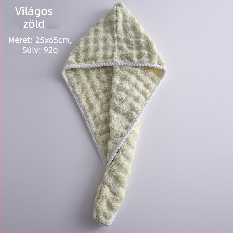 Koral bársony hajszárítós sapka, varrt, 80–99 g
