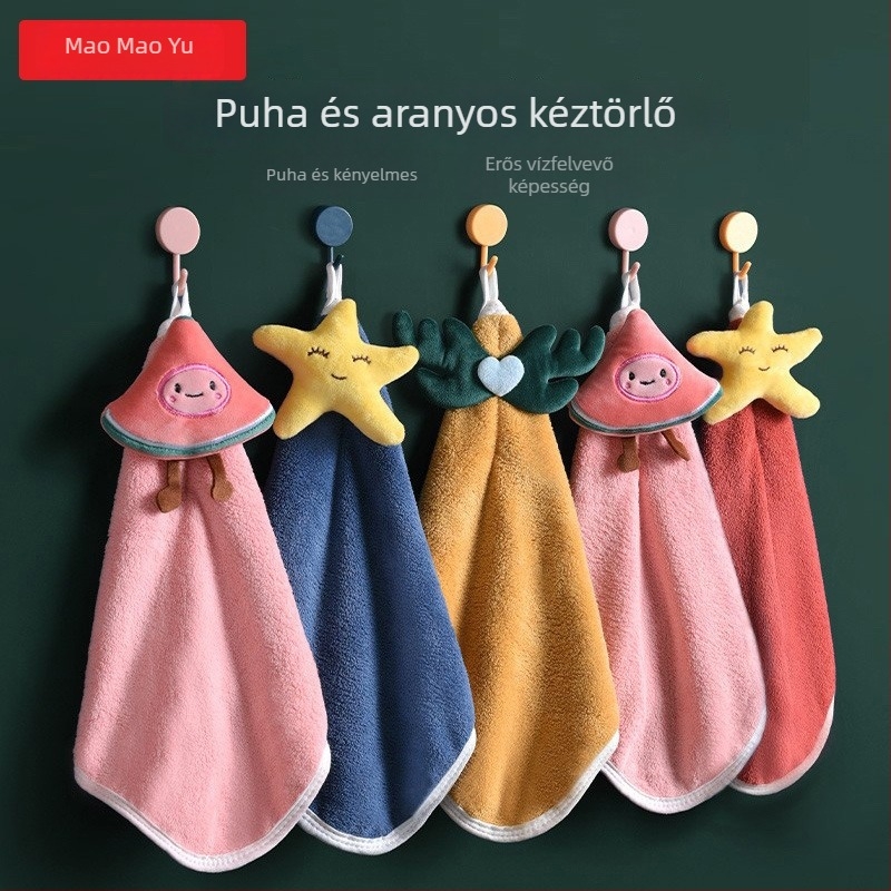 Kéztörlő korall fleece-ből, 150D fonal, vágott bolyhos felület, Drizzle, testreszabható feldolgozás