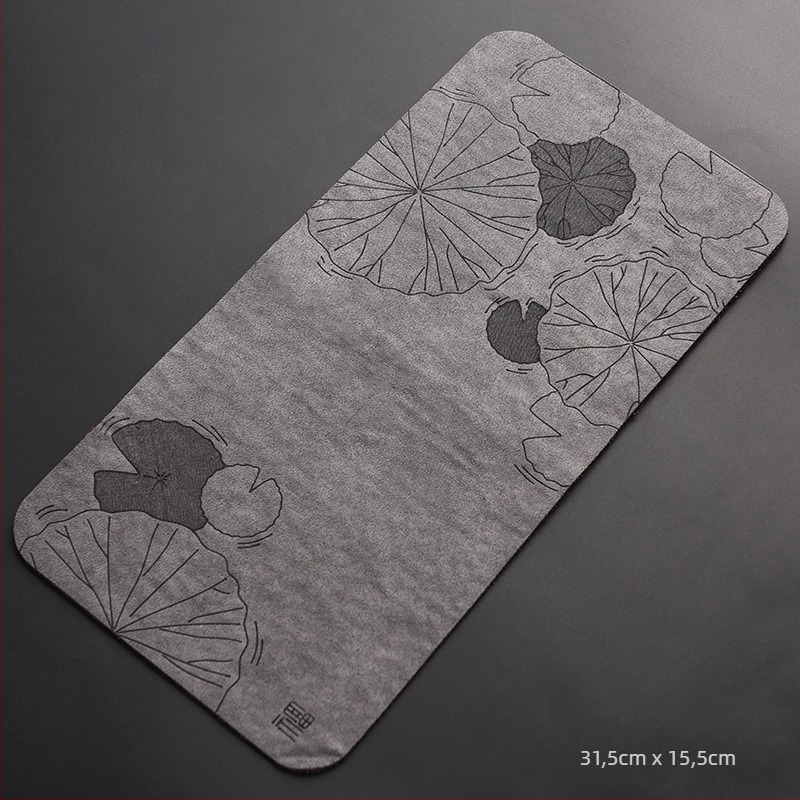 Textil tea mat logóval, OPP zacskóban csomagolva
