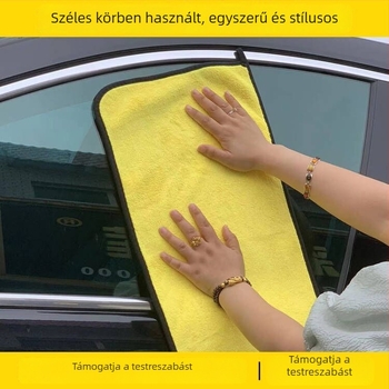 Korall fleece autómosó törölköző, nedvszívó belső használatra, vastagított, több méretben
