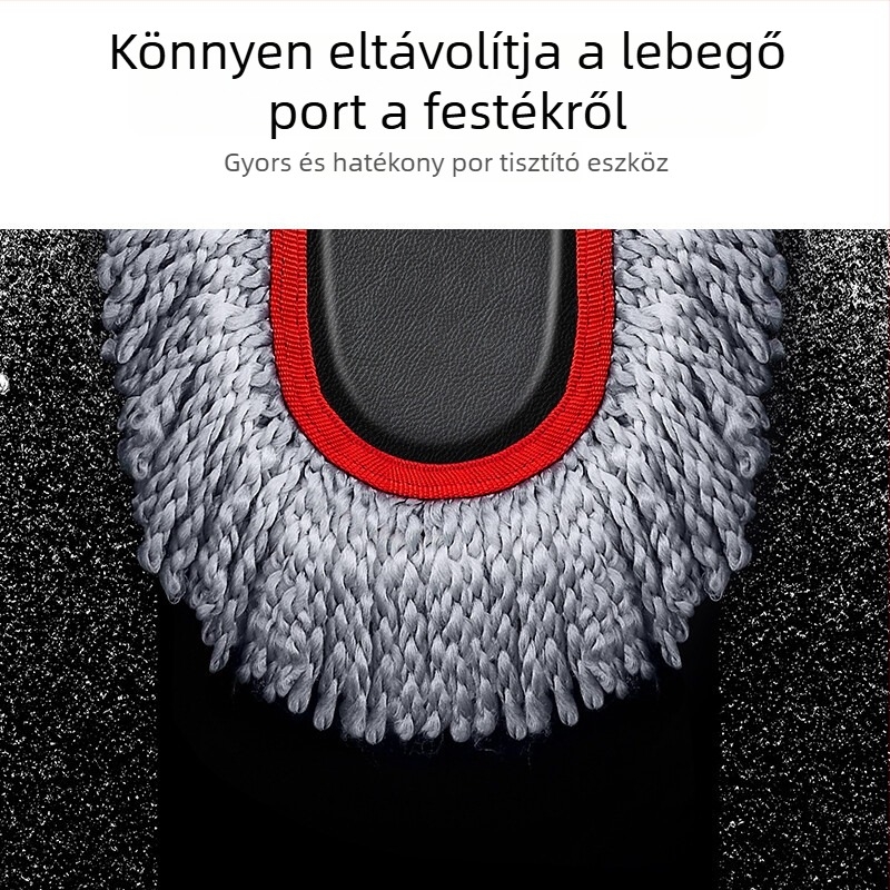 Autómosó kefe, rozsdamentes acél, kihúzható, lágy sörtéjű, szálmentes