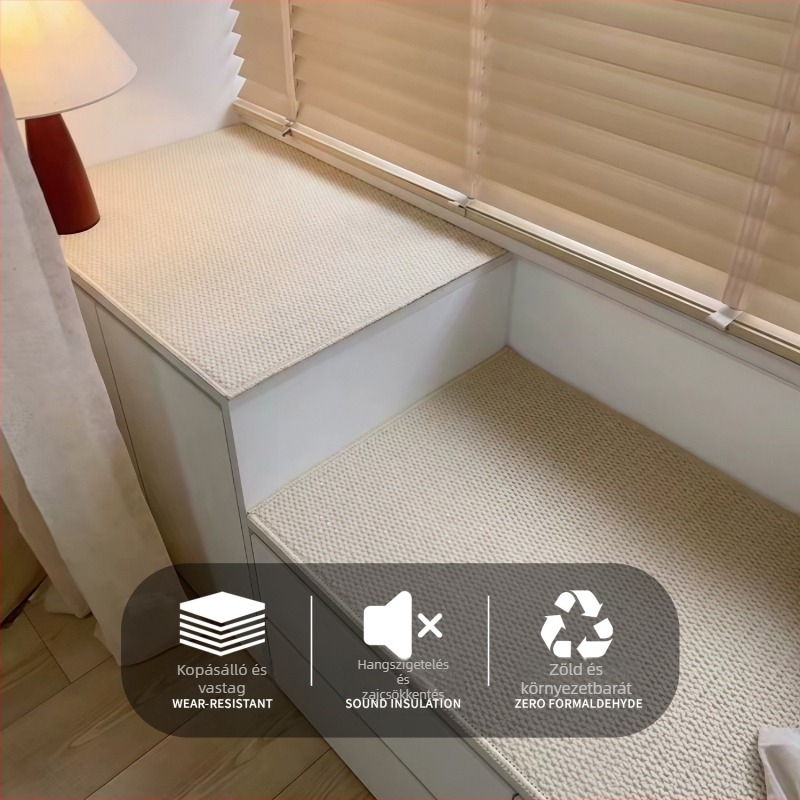 Macskakarcolás elleni, utánozott szisal balkon szőnyeg, japán minimalist stílus, a nappali és a hálószoba számára, nedvességfelvevő és csúszásmentes lábmatrac, minden évszakra