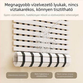 Összecsukható PVC csúszásmentes fürdőszobai szőnyeg, négyszögletes, egyszínű, vízálló