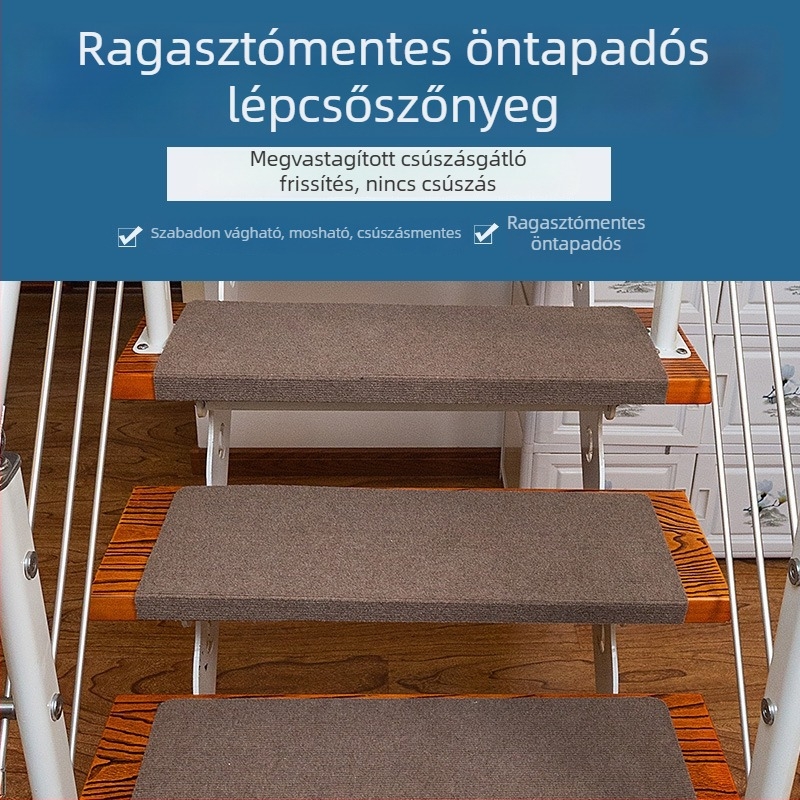 Öntapadós csúszásmentes lépcsőmatracok, egyszerű padlómatracok lépcsőkhöz