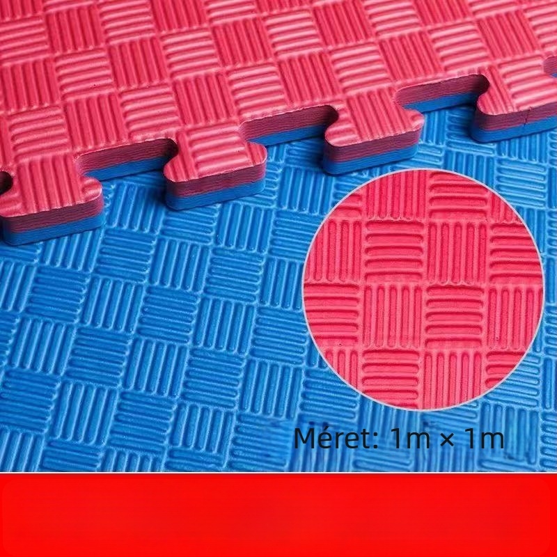 1 méteres patchwork padlómatt edzéshez, Taekwondo és harcművészetek Sanda edzéséhez, magas visszapattanású