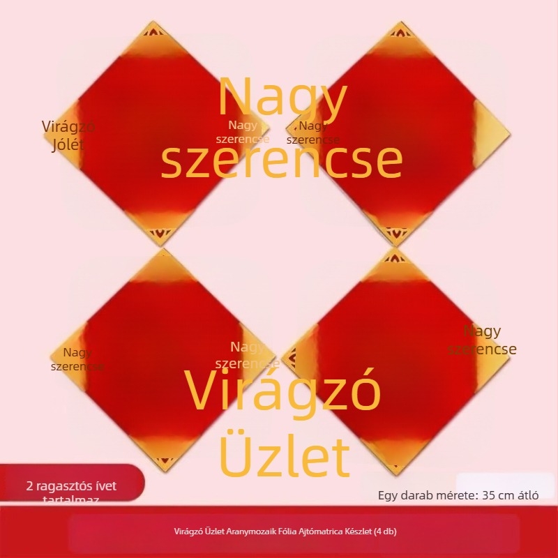 4 darab flockolt texturált ajtó- és ablakdekoráció – készlet üzlethelyiség vitrínájához és költözéshez