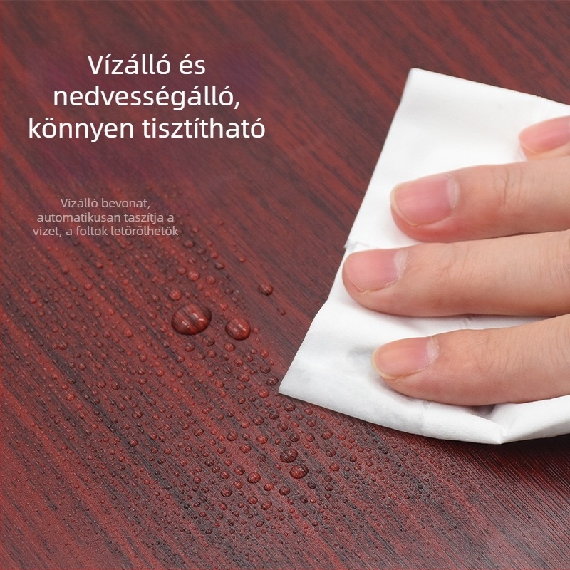 Fa mintázatú PVC matricák bútorokra, öntapadós, vízálló és nedvességálló, 2 darabos készlet