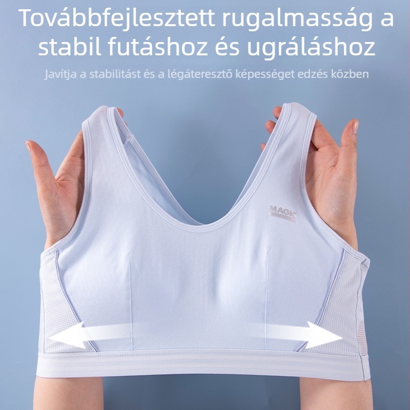 Tinédzser lányoknak készült melltartó, poliészter anyagból, pamut bélés, vest-stílus, teljes kosár, merevítő nélkül, kényelmes