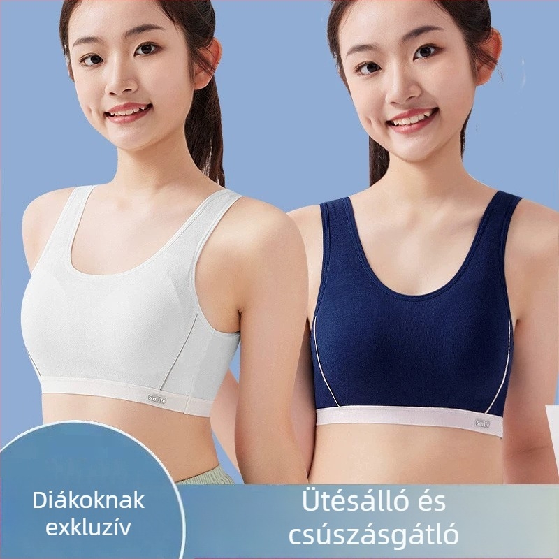 Tinédzser sportmelltartó, lélegző anyagú, formázott kosarakkal, futáshoz