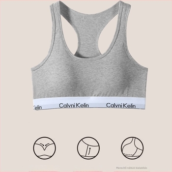 Női pamut fehérnemű szett, merevítő nélküli, sportos racerback melltartóval