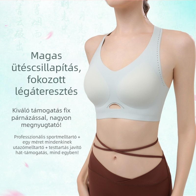 Isere sportmelltartó hűtő hatású, antibakteriális, hátsó lézeres zár, légáteresztő, puha támasz