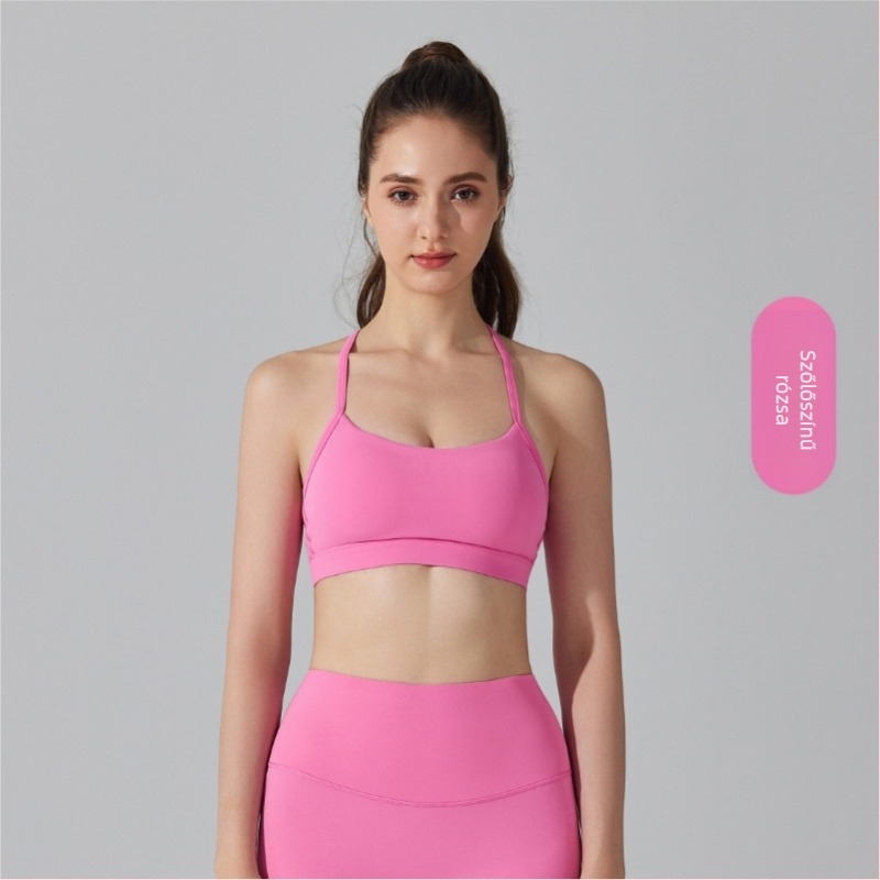 Női sportmelltartó nude érzetű, 81% nylon/poliamíd, bélés 19% spandex, teljes kosár, vékony formázott kosár, vállpántok Y-Back, minden szezonban